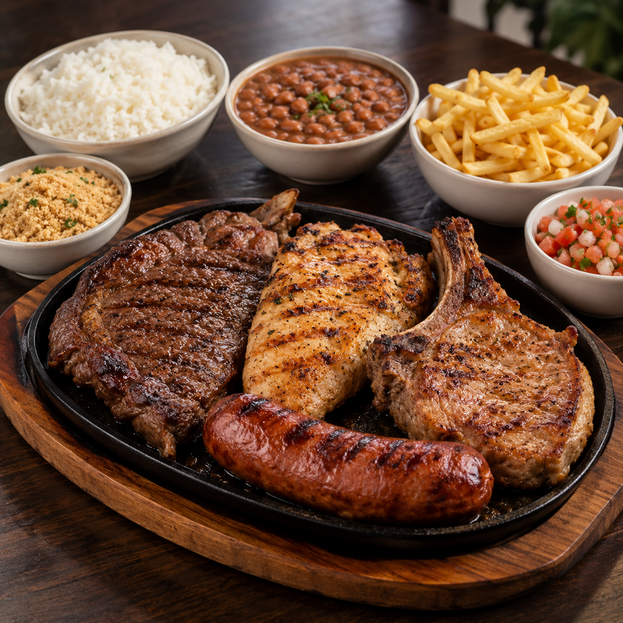 Churrasco misto para duas pessoas